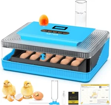 25 Egg Incubator Digital Poultry Hatcher Machine with Automatic Egg Turning, Inc