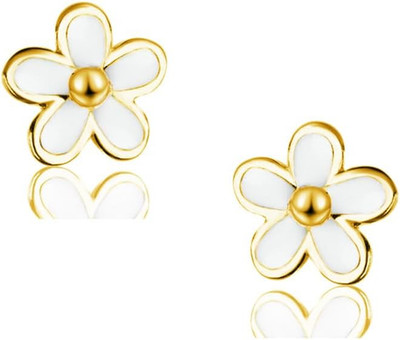 Solid 925 Sterling Silver Little Daisy Earrings Studs for Women Teens Petite Flo