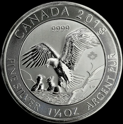 #ad 2018 Canada 1.25oz Silver Eagle amp; Eaglets $8 .9999 RCM BU **Very Rare for Year** $138.49