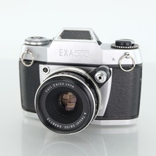 Exacta Exa 500 35mm Film Camera + Carl Zeiss Jena Tessar 50mm f2.8 Lens Vintage