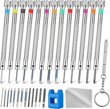 13PCS Professional Watch Screwdriver Set, Micro Precision Glasses Repair Kit,...