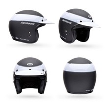 Bell Custom 500 Jethelm Motorradhelm Fasthouse LE Retro 34 Helm Fiberglas Braun