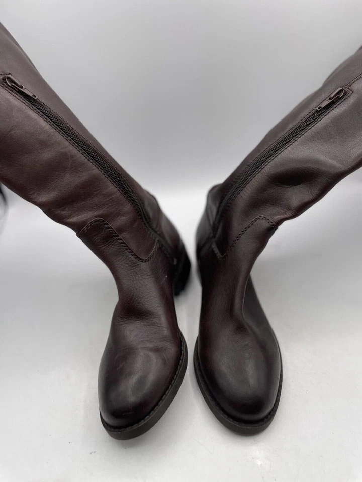 Bota de montar INC International Concepts Fawne para mujer talla 5M cuero marrón Foto 2 de 4