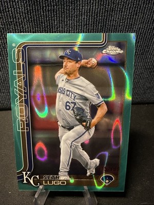 2025 Topps Chrome - Seth Lugo #94 Aqua Raywave Refractor 175/199 KC Royals