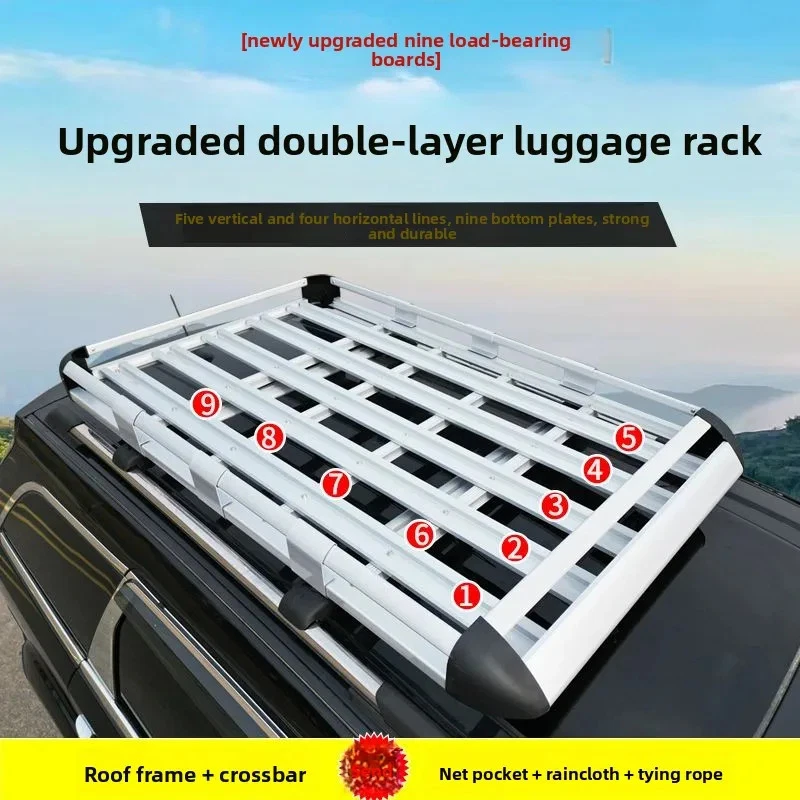 Car Roof Rack Basket Luggage Frame for Off-road SUV Travel - Image 2 of 4