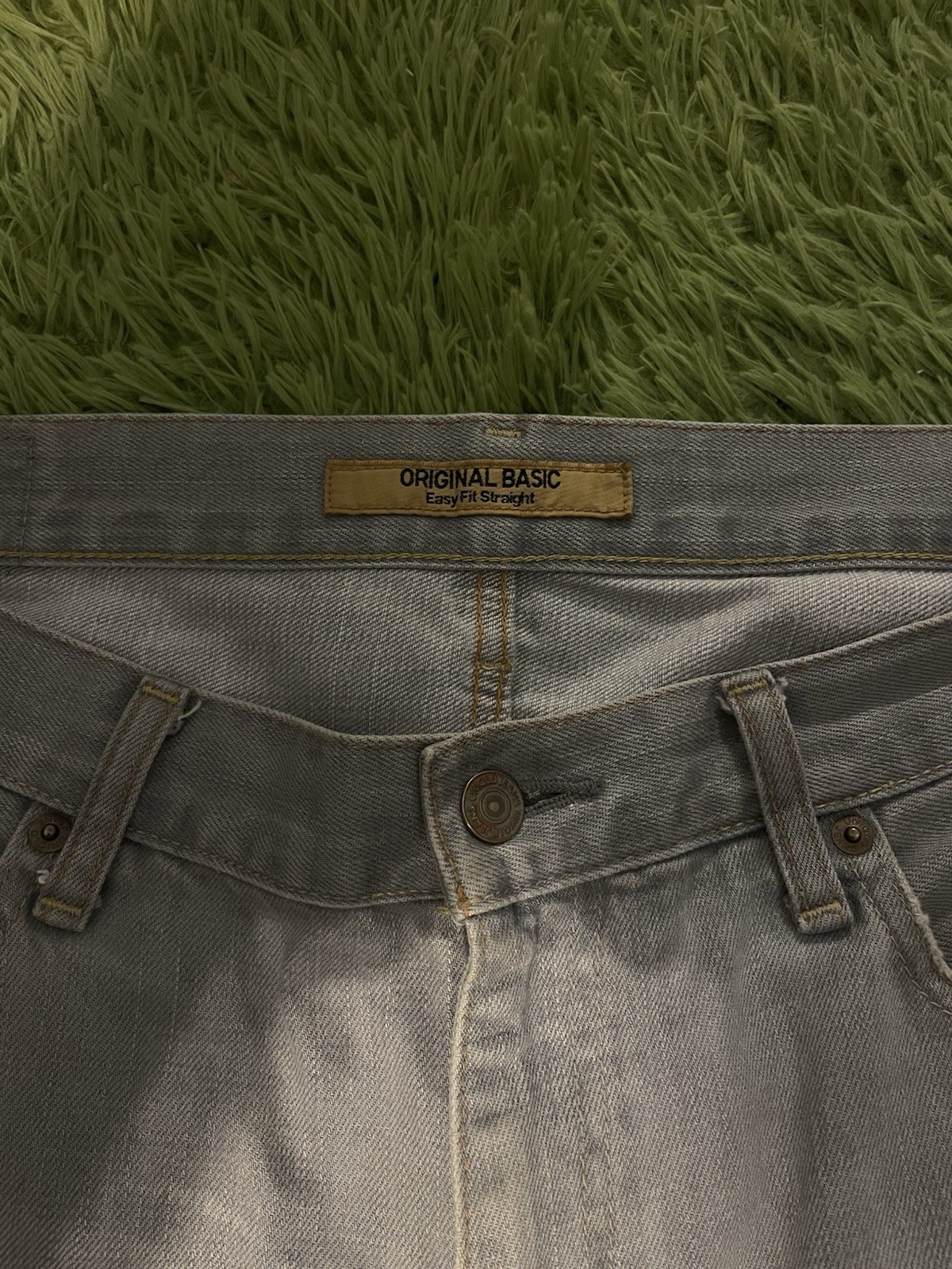 ORIGINAL BASIC Gray Light Wash Straight Fit Men's… - image 3