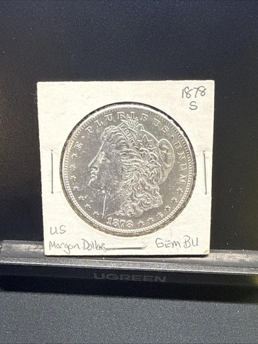 1878 S US MORGAN SILVER DOLLAR IN UNCIRCULATED CONDITION