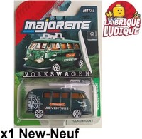 Majorette Premium Cars Volkswagen T1 DunkelgrüNer Van Combi Kayak Adventure Neu