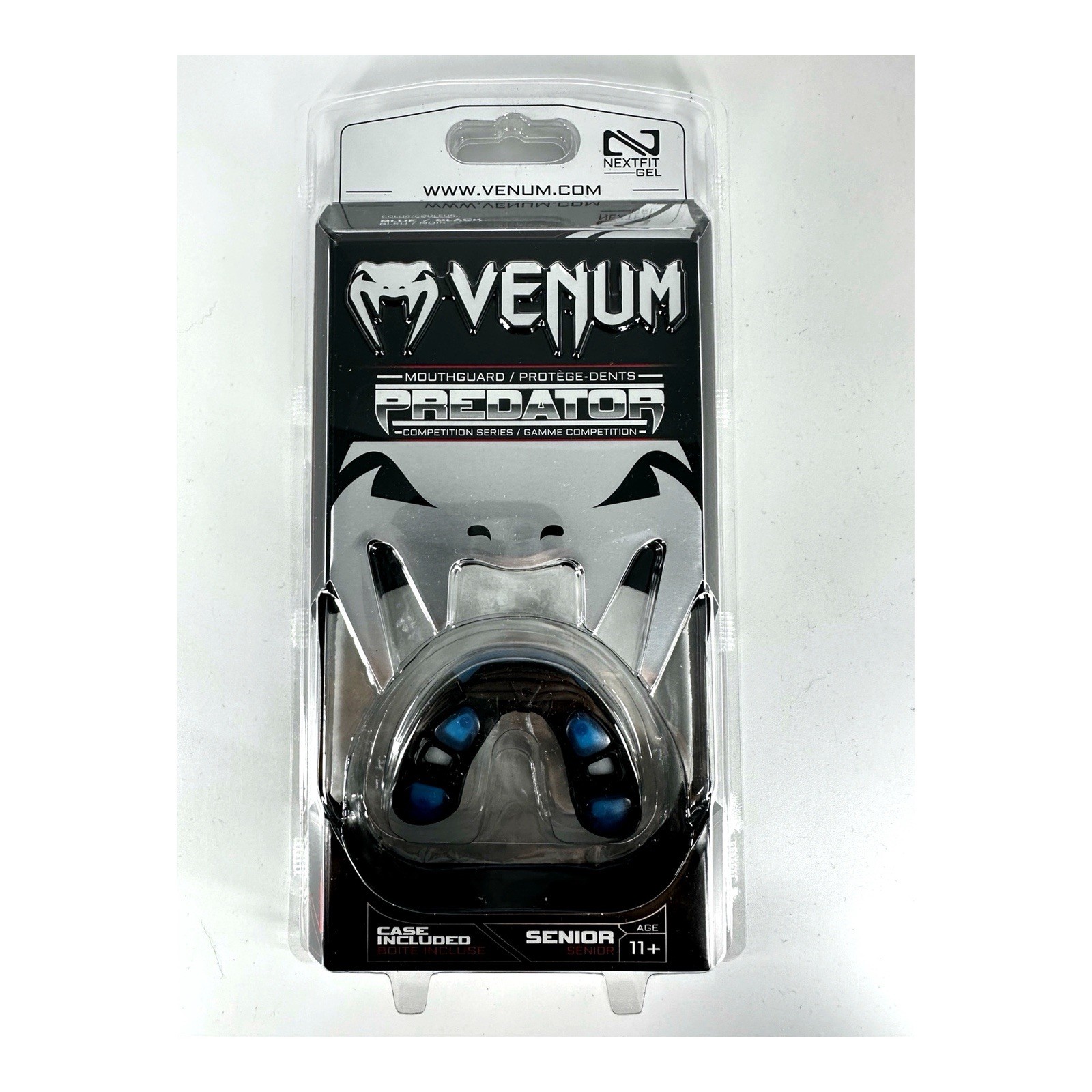 Venum Predator Competition Series Mouthguard Blue / Black w/case (New Sealed)