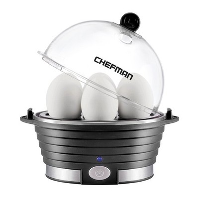 Rapid Egg Cooker and Food Steamer with Poaching Tray for 6 Eggs