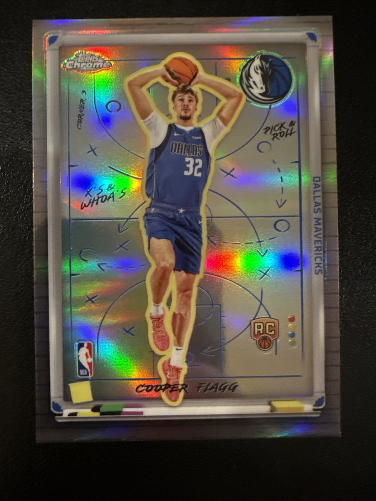 2025-26 Topps Chrome X’s & WHOA’S Cooper Flagg Rookie Refractor XW-8