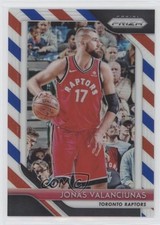 2018-19 Panini Prizm Red White & Blue Prizm Jonas Valanciunas #93 7ka