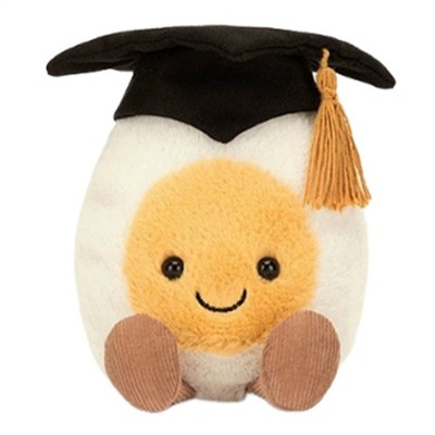 Jellycat Amuseables Boiled Egg Graduation Soft Plush Toys Best Gift 5.51  - NWT