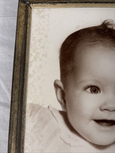 Vintage Susan’s of Hollywood Baby Portrait Triple Photo Mid Century Framed Art - Picture 16 of 18