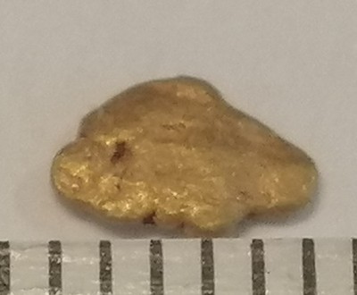 Goldnugget Barren Gold Investment Yukon Kanada  5,1 mm Zertifikat 262