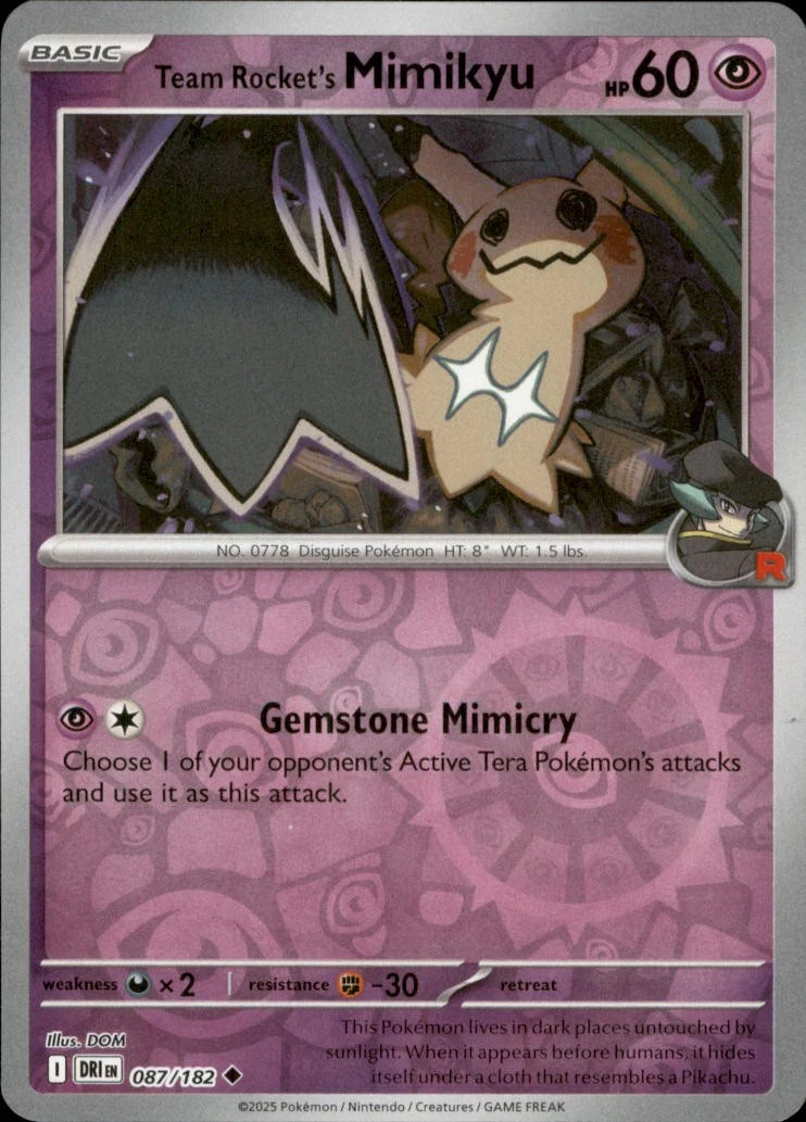 Team Rocket's Mimikyu Pokémon TCG Cards for sale | eBay