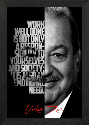 Carlos Slim Gerahmtes Wandbild Poster Leinwanddruck Bild