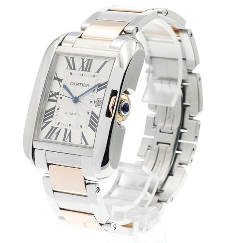 CARTIER TANK ANGLAISE W5310006 36mm SS Silver #C2939