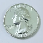 1964 Washington Quarter *UNCIRCULATED* *90% SILVER GEM PROOF* #8105