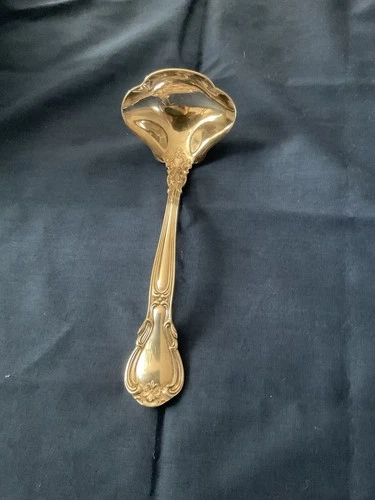 Gorham Chantilly Solid Sterling Silver Gravy Sauce Soup Ladle 6 5/8" 74 Grams