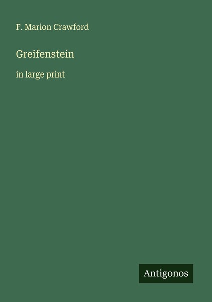 Greifenstein F. Marion Crawford-image
