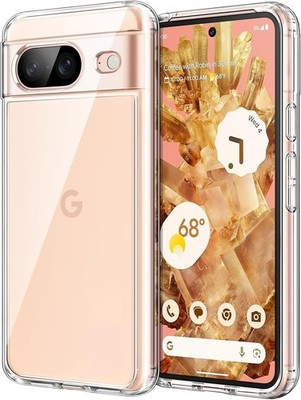 JETech Hülle für Google Pixel 8 6,2 Zoll 2023, transparent Schutz Hülle Cover