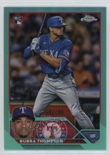 2023 Topps Chrome Aqua Refractor 109/199 Bubba Thompson #58 0e7u