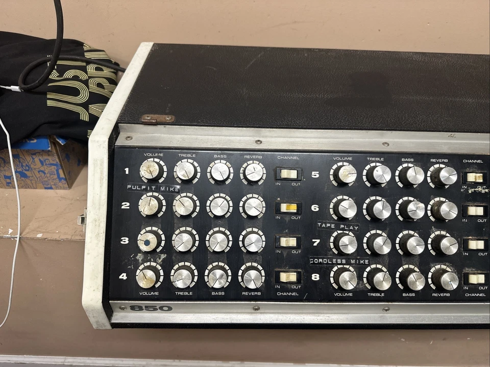Vintage Acoustic Control Corp Powered Mixer 8 Channels Made In USA Rare - Image 2 of 4