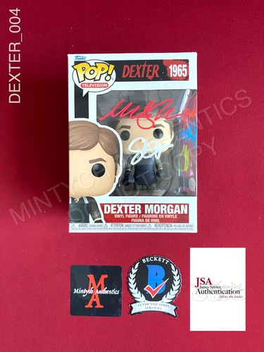 Dexter cast signed Dexter Morgan Funko Pop #1965 Michael C. Hall Carpenter +3