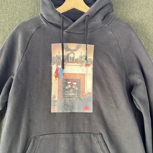 Nike Air Jordan Sweatshirt Gr. Medium Schwarz Hoodie Santa Chimney Chicago 1 - Bild 1 von 9