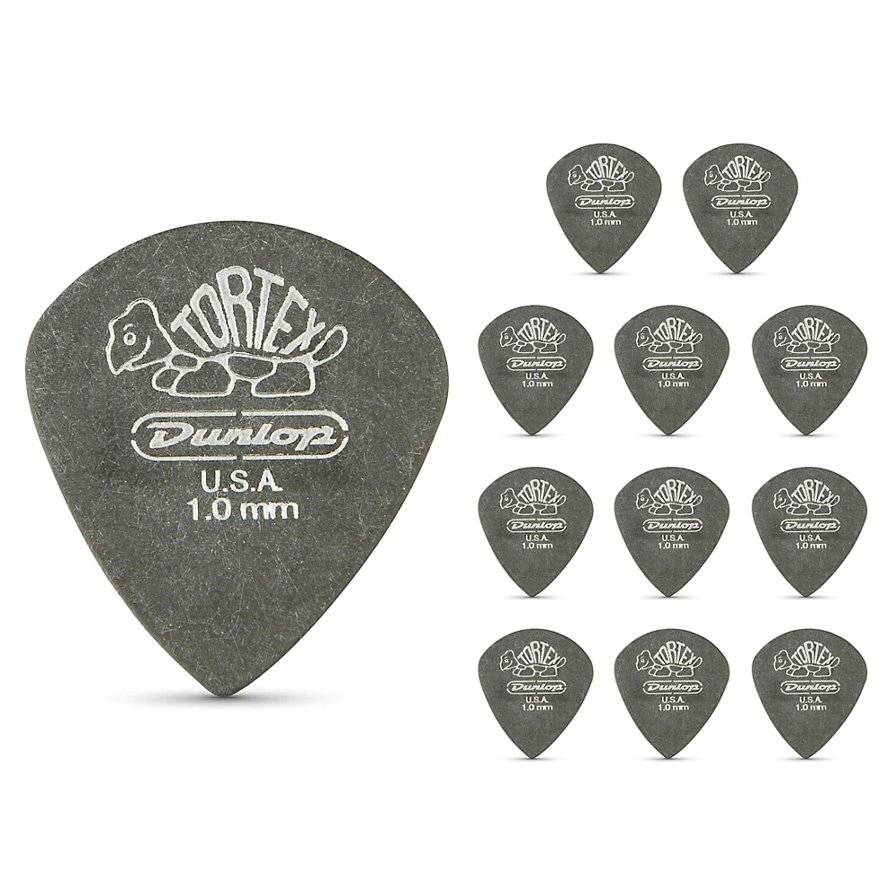 Медиаторы для джазовой гитары Dunlop Tortex Pitch Black 1 дюжина 10 мм 2390₽