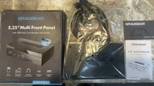 GrauGear 5.25" Multi Front Panel W/ Usb Hub Card Reader & Audio G-MP03CR-AU