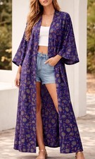 Lularoe Shirley Kimono Large Duster Semi Sheer multicolor Aztec Southwest