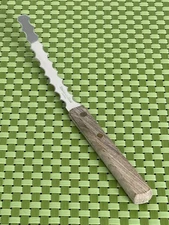 Vintage Grapefruit Knife Stainless Steel Japan Serrated Wood Handle Ekco Like