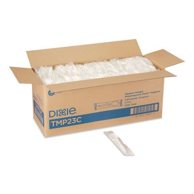 Dixie TMP23C Mediumweight Polypropylene Teaspoon Cutlery - White (1000/CT) New