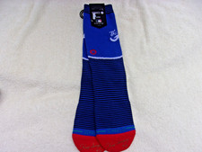 NWT Stance crew height socks, men's L, royal blue, Atlanta Braves, The A