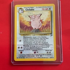 Pokémon TCG Clefable Holo Unlimited Rare Card 5/130 Base Set 2. FLAWLESS!!!! on eBay