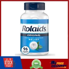 Rolaids Original Strength Antacid, 96 Chewable Tablets, Mint Flavor