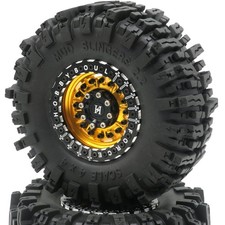 2pcs 2.2 Beadlock Wheels And Tires 124mm Tall Soft Sticky Mud Slingers Tyre Al 2pcs 2.2 Beadlock Wheels And Tires 124mm Tall Soft Sticky Mud Slingers Tyre Al