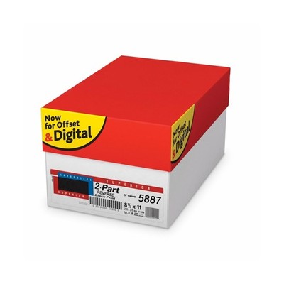 Superior 85 X 11 Carbonless Paper 2 Part Reverse Bright Whitecanary 