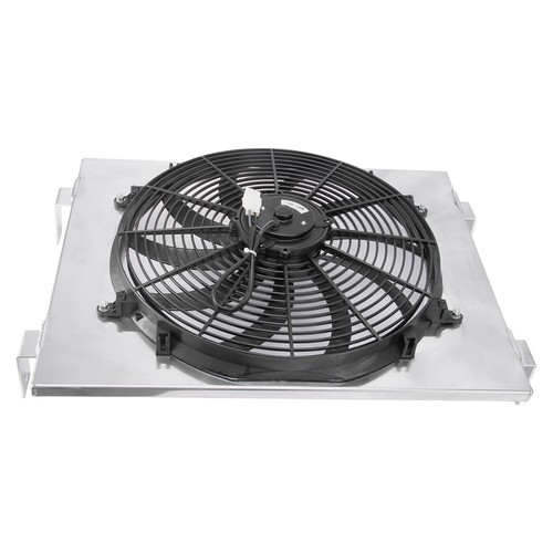 Electric Radiator 16'' Fan+Shroud For 1955-1957 1956 Chevy Bel-Air Nomad V8 - Picture 7 of 8