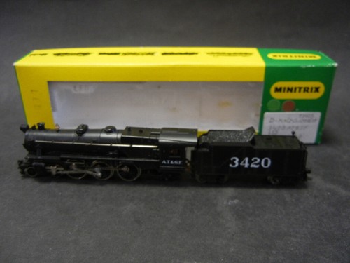US Güterzug 1:160 Digital DCC AT&SF Dampflok Santa FE mit 6 Güterwagen 1:160 - Bild 7 von 24