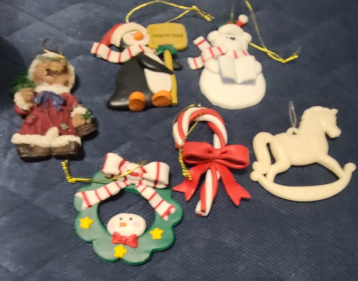 * vintage ornament ୨୧ * クッキー型に時計！ オーナメント 6 Christmas Ornaments Vintage Xmas Holiday | eBay
