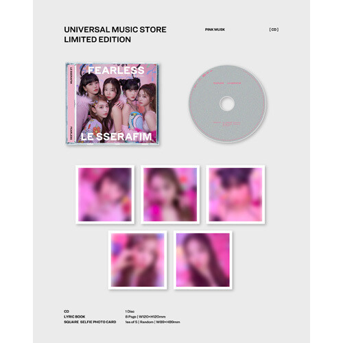 LE SSERAFIM FEARLESS チェウォン  shopee 新品 LE SSERAFIM OFFICIAL FEARLESS ALBUM SHOPEE TOU PHOTOCARD Sakura