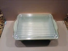 Vintage Pyrex Verde Avocado Olive Green 1.5 QT Refrigerator Dish 0503 Glass Lid