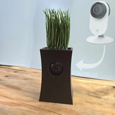 Plant Vase Case for Yi Pro 2k Home Cam - Shelf Cover Nanny Descreet Camera