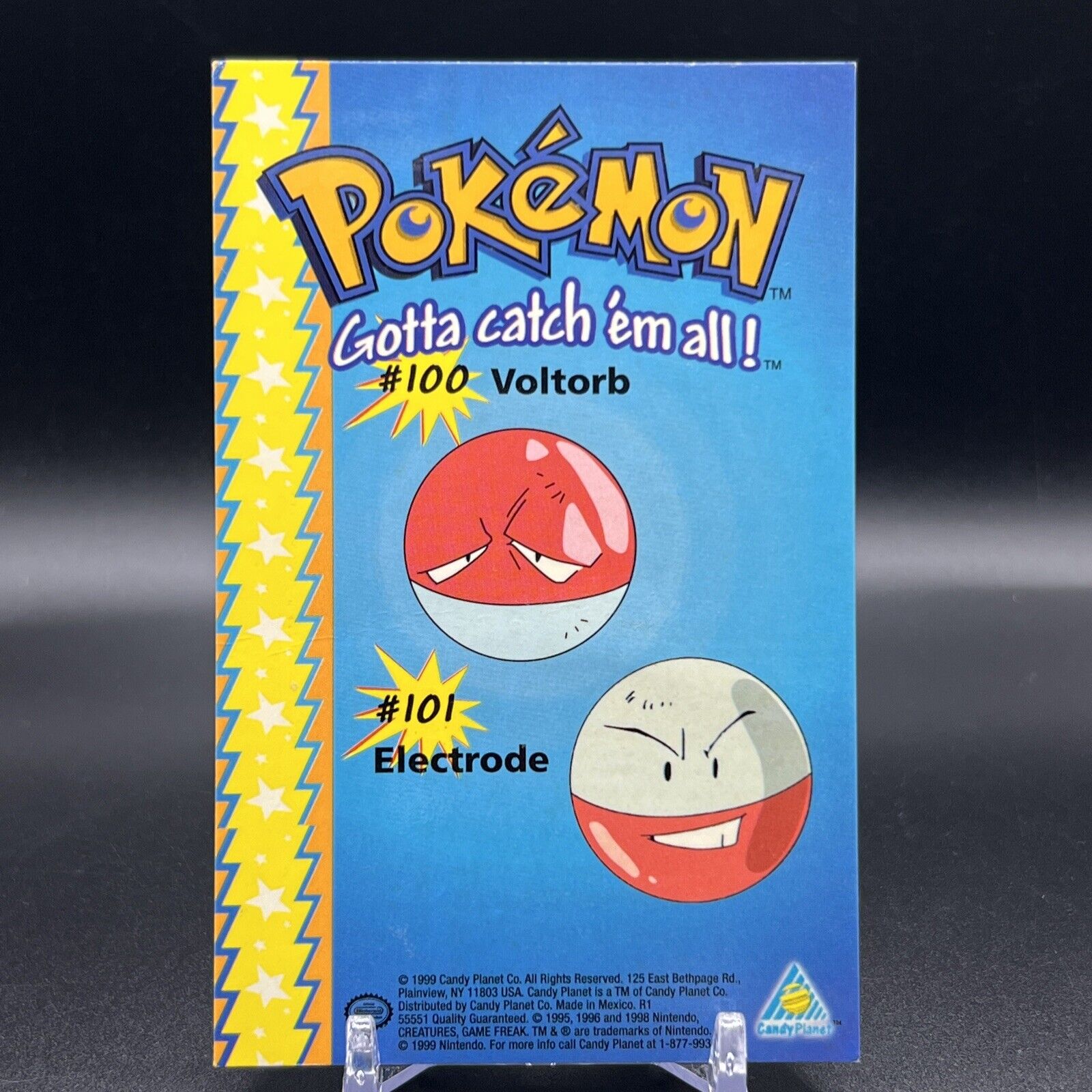 Voltorb & Electrode #100 #101 Candy Planet Pokemon Card