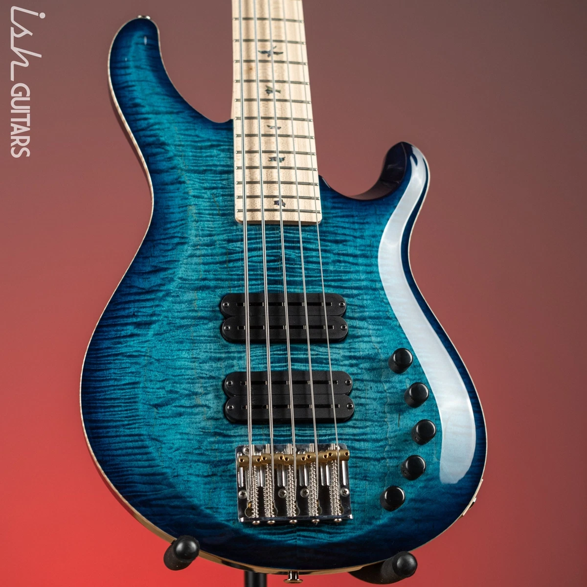 PRS Grainger 5 String Bass 10 Top Cobalt Blue eBay