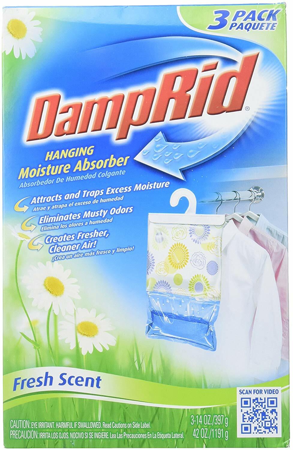 DampRid Hanging Bags, Fresh Scent 15.4Ounce, 3Pack eBay