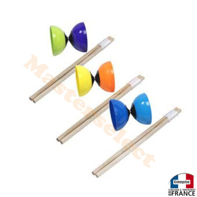 Diabolo Jonglage Enfant 2 baguettes en bois pas Cher en Ligne